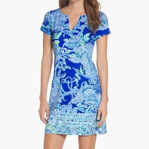 NWT Lilly Pulitzer UPF 50+ Sophiletta Dress in Blue Current